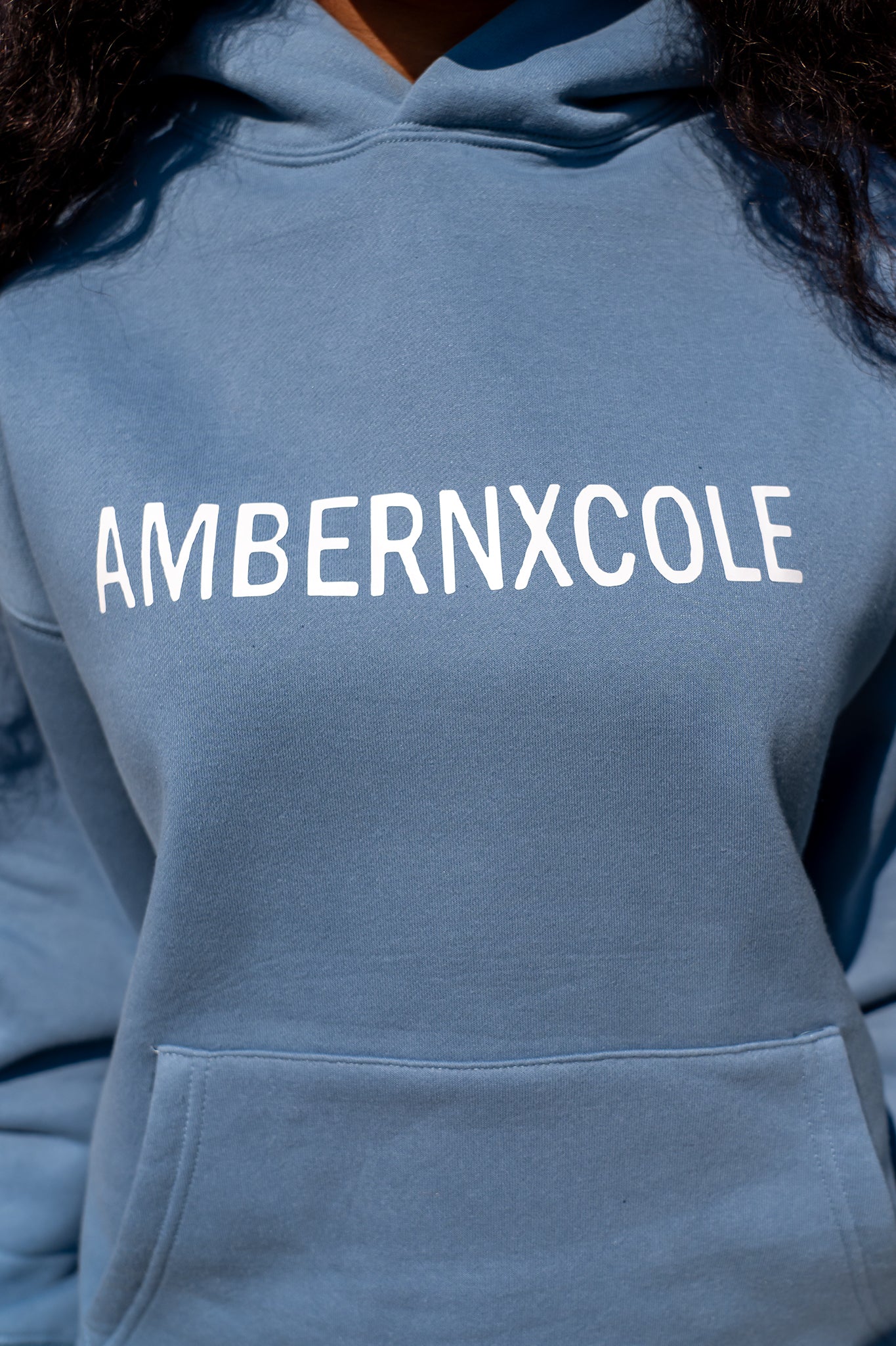 SOFT BLUE AMBERNXCOLE HOODIE SET