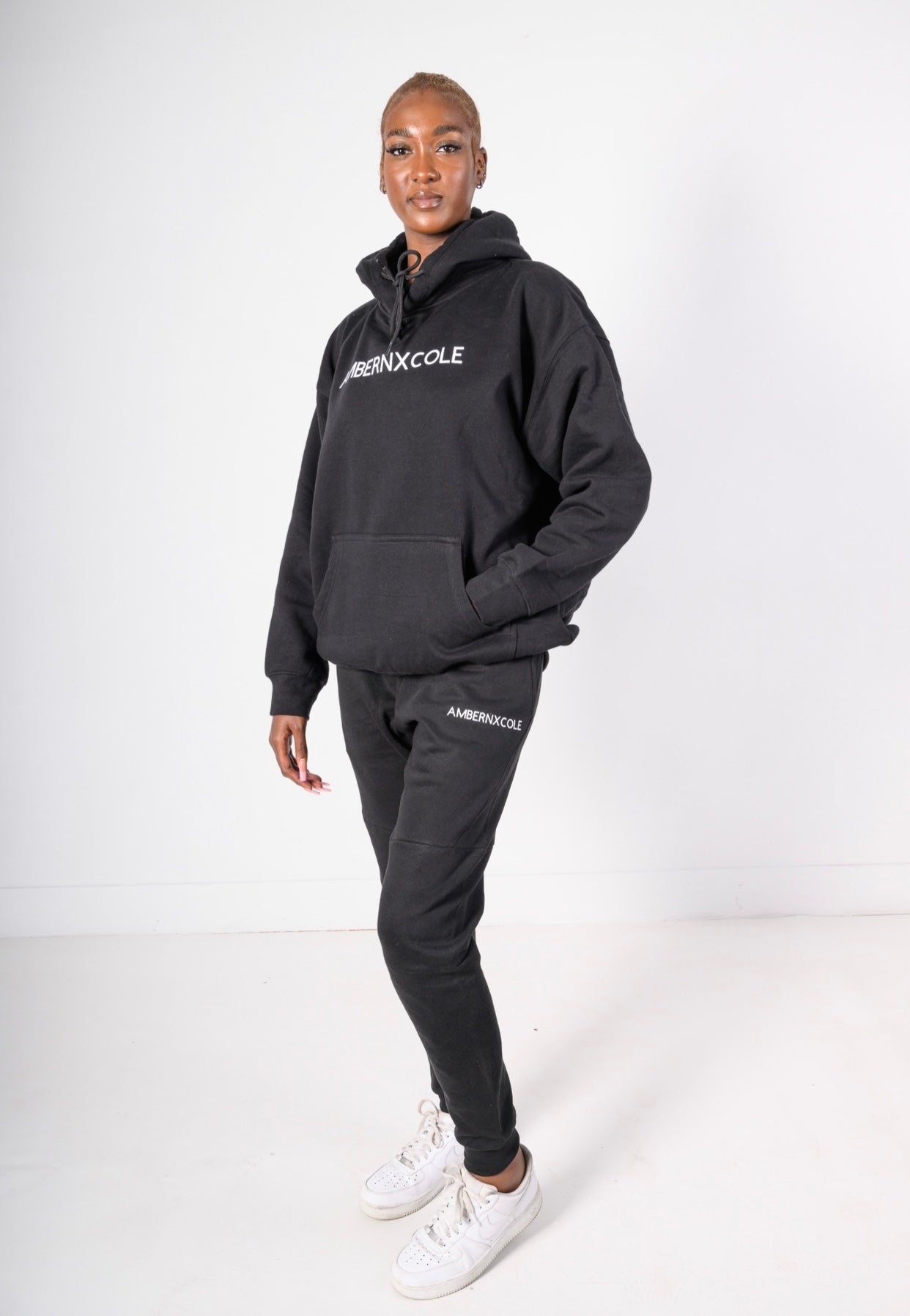 BLACK AMBERNXCOLE HOODIE SET