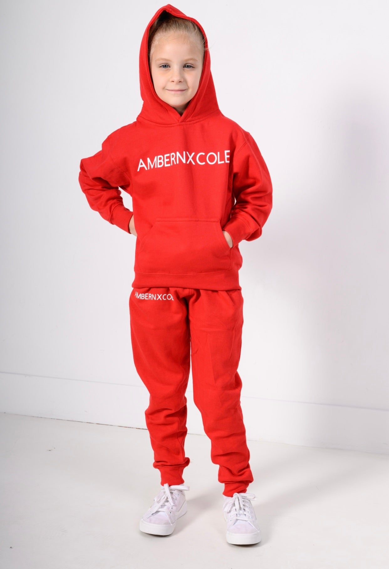 Kids best sale red sweatsuit