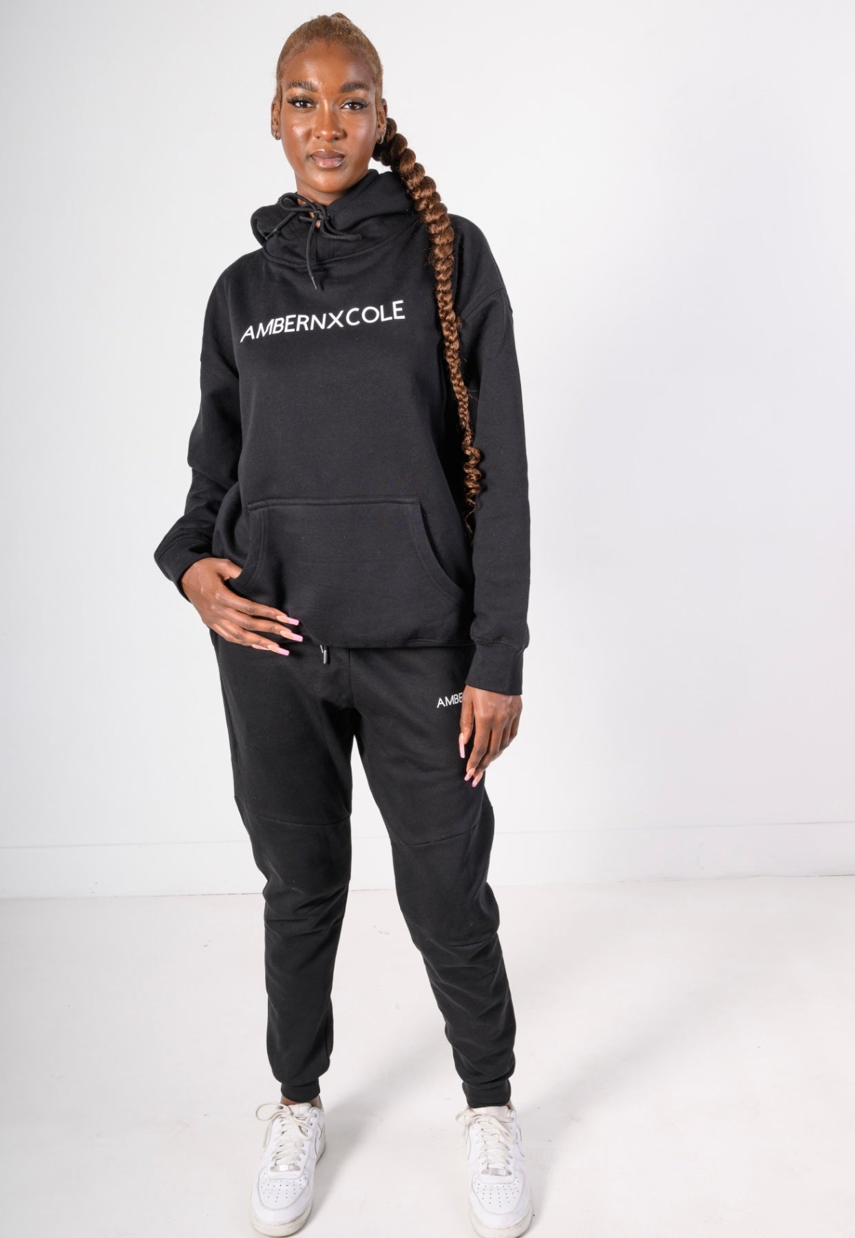 BLACK AMBERNXCOLE HOODIE SET